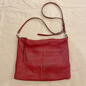 Sanctuary Red Leather Crossbody Bag with Zipper‎ Pocket